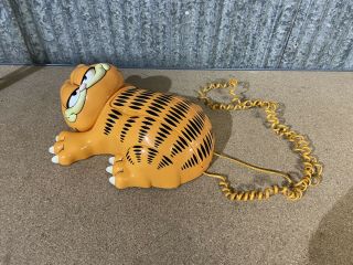 Rare Vintage Tyco Garfield Cat Wall Hanging Desk Telephone Phone