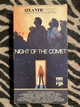 Night Of The Comet Vhs 1985 Release Rare Cbs Fox Horror Sci Fi Zombies