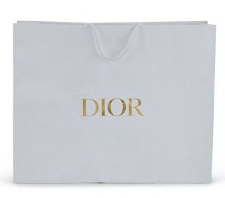 Rare Size Authentic Dior White Xxl Jumbo Shopping Gift Tote Bag 25 X 20 X 7.  5