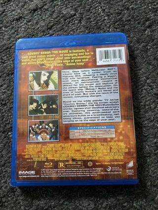 Cowboy Bebop: The Movie (Blu - ray Disc Version,  2011) 2001 RARE OOP 2