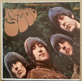The Beatles Rubber Soul 1969 Us Org Rare Record Club Green Target Label Lp Vg,