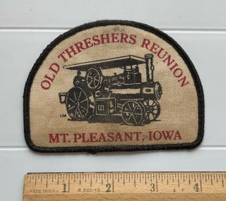 Old Threshers Reunion Mt.  Pleasant Iowa Antique Tractor Engine Show Patch Badge