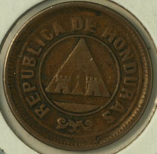1920 Rare Crude Honduras 2 Centavos