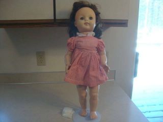 Vintage Ideal Doll 22 " Posie Saucy Walker With Cry Box Vinyl Head Plastic Body