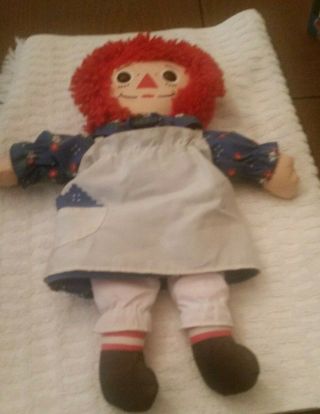 Vintage Raggedy Ann 12 Inch Doll Playskool 1987 On Display