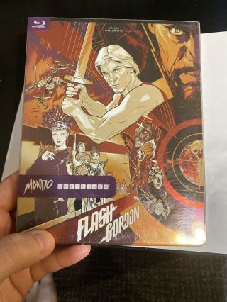 Flash Gordon Blu - Ray Fantasy Mondo Exclusive Steelbook Rare Out Of Print Queen