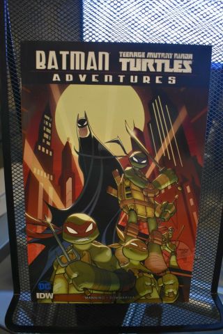 Batman Teenage Mutant Ninja Turtles Adventures Dc Idw Tpb Rare Oop Tmnt Batgirl