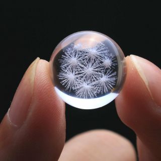 6.  8g Find Rare Natural Pretty Snowflake Phantom Quartz Crystal Sphere Ball99