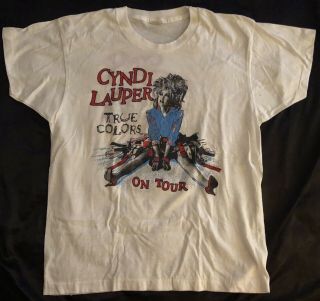 Cyndi Lauper Vintage 1987 True Colors Tour Rare T Shirt