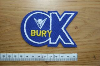 Bury Football Club Vintage Patch Badge Rare 1970s