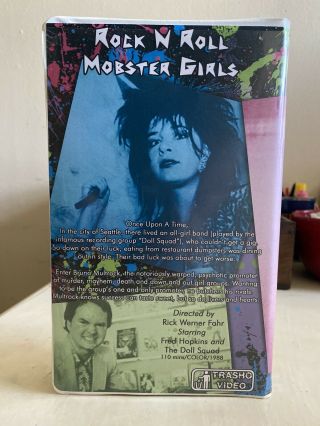 ROCK N’ ROLL MOBSTER GIRLS VHS NOT Donna Michelle SOV Horror Cult Sleaze Rare 2