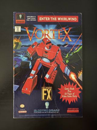 Electrobrain Comics Vortex 0,  Extremely Rare,  Comic,  Strategy Guide Nintendo