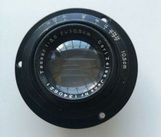 Rare Carl Zeiss Jena Tessar 10,  5cm F/3.  5 Medium Format Lens