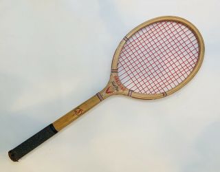 Spalding Vintage Rare Fastplay Tennis Racquet Wooden Wood Racket 4 1/2 " Grip
