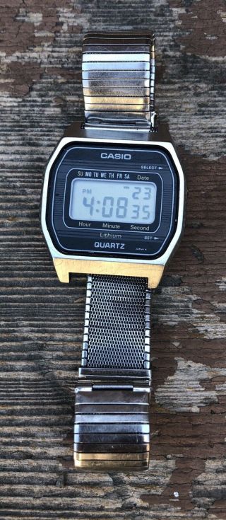 Vintage Casio B815 155 Forster Komfit Japan Rare Digital Retro Watch Stainless