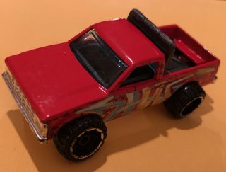 Vintage Rare Hot Wheels 1982 Chevy S - 10 Pick Up Truck - Red,