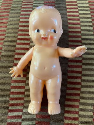 Vintage Irwin Kewpie Doll Baby Powder Shaker 6.  5 " Hard Plastic 1950 