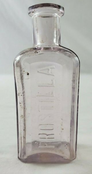 Vintage Antique Glass Bottle Holmes 