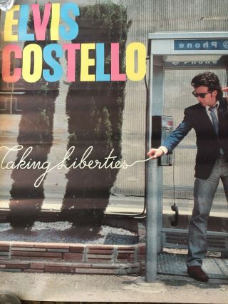 Elvis Costello Taking Liberties Authentic And Rare Promo Poster 1980