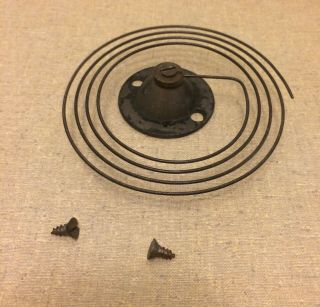 Antique E.  N.  Welch Weight Driven Ogee Clock Parts Bell Gong