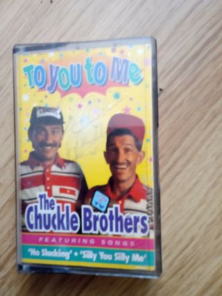 Hand Signed Autographed Chuckle Brothers Cassette Tape - Rare - To Me To You