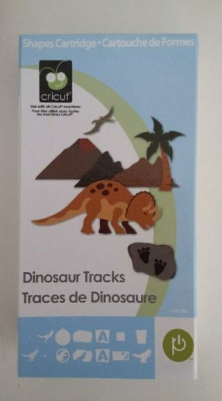Cricut Cartridge Dinosaur Tracks - Rare - Barely,  Not Linked