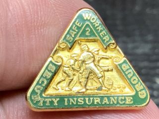 Security Insurance Group “civil War Canon Logo” Rare 2 Years Service Award Pin.