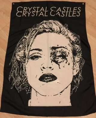 Rare Madonna Official Nylon Banner Crystal Castles Art Blonde Ambition Tour 90s