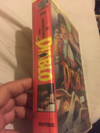 EL SACRISTAN DEL DIABLO VHS JORGE LUKE RARE MEX SPANISH CULT 2