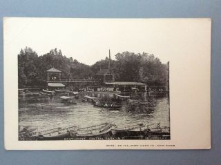 Boat - House Central Park York City Antique Postcard Unposted Nyc