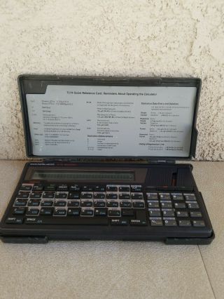 Rare Texas Instruments Ti - 74 Basicalc Programmable Calculator With 8k Ram Module