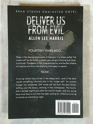 Deliver Us From Evil - Rare Horror Novel - Trade Paperback by Allen Lee Harris 2