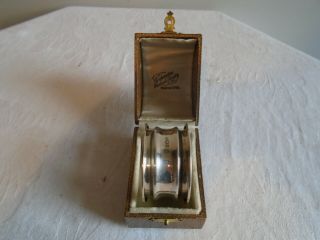 Antique Silver Napkin Ring - A & J Zimmerman Ltd,  Birmingham 1920 - In Case