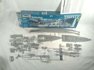 Rare 1/570 Revell German Battleship Tirpitz Model Ship Kit 05042