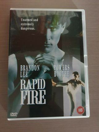 Rapid Fire Dvd Like Unsealed Regions 2 Rare Brandon Lee Dvd Movie Bruce