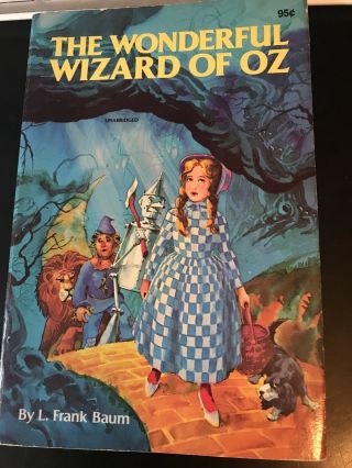 1978 Vintage The Wonderful Wizard Of Oz Unabridged L Frank Baum Paperback Book