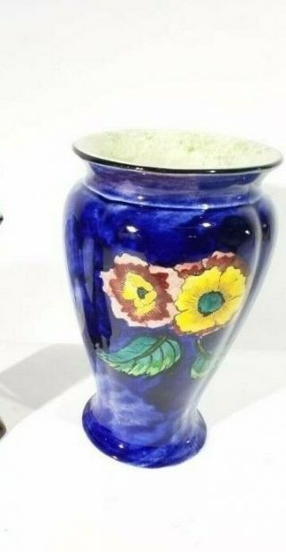 Stunning H & K Tunstall Handpainted Porcelain Vase Blue Flowers (item 129)
