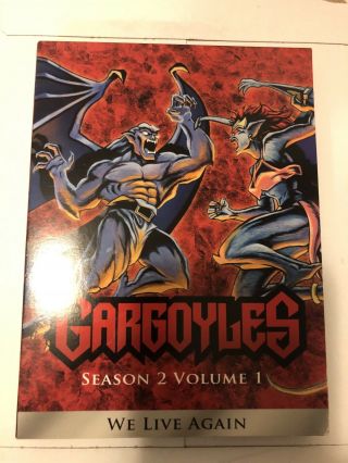 Gargoyles Season 2 Volume 1 Dvd Rare Oop Disney Channel Cartoon