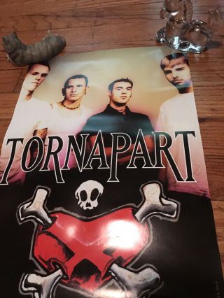TORN APART Ten Songs Bleeding Hearts 1999 Promo Poster Rare Hardcore Band sXe cd 3