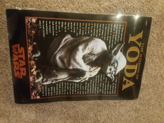 Yoda “vintage” Wisdom Of Yoda Poster Rare Figure (copyright Lucasfilm,  1997)