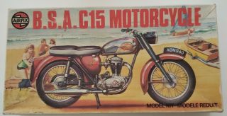 1/16 Vintage Airfix B.  S.  A.  C15 Motorcycle.  Extremely Rare.