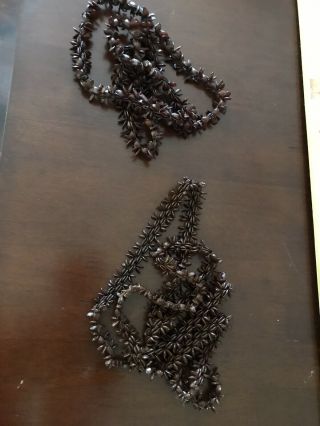 Vintage 2 Necklaces Made From Seeds