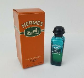 Vintage Hermes Mini Eau De Cologne 7.  5 Ml /.  25.  Oz (travel Size)