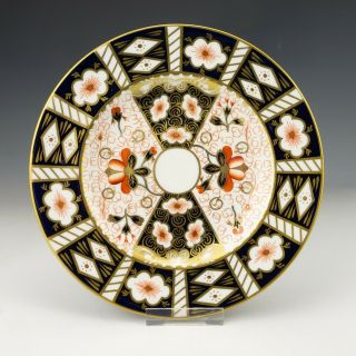 Antique Royal Crown Derby Porcelain - Imari Cabinet Plate -