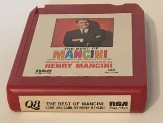 Henry Mancini The Best Of Vol.  2 Quadraphonic 8 Track Tape Q8 Quad Rare