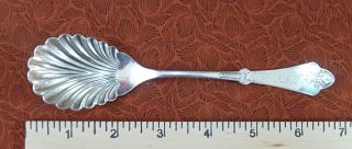 Antique Simpson,  Hall & Miller Co.  Silverplate Berry Spoon 1874 " Silver "