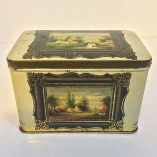 Vintage Huntley & Palmers Biscuit Tin Antique Tin Reading & London England 2