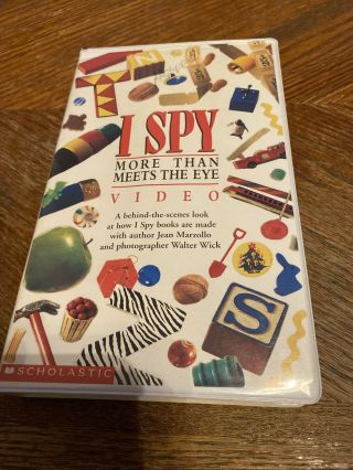 I Spy Vhs More Thsn Meets The Eye Scholastic Learning How Books Are Made Rare