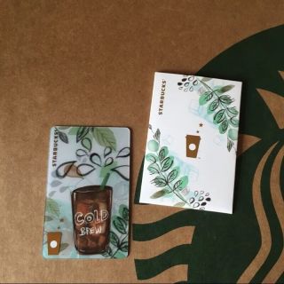 Rare China 2016 Starbucks Summer Cold Brew Limited Edition Empty Card
