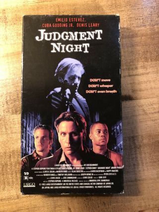 Rare Oop Judgment Night Vhs Video Tape Goodtimes Emilio Estevez Cuba Gooding Jr